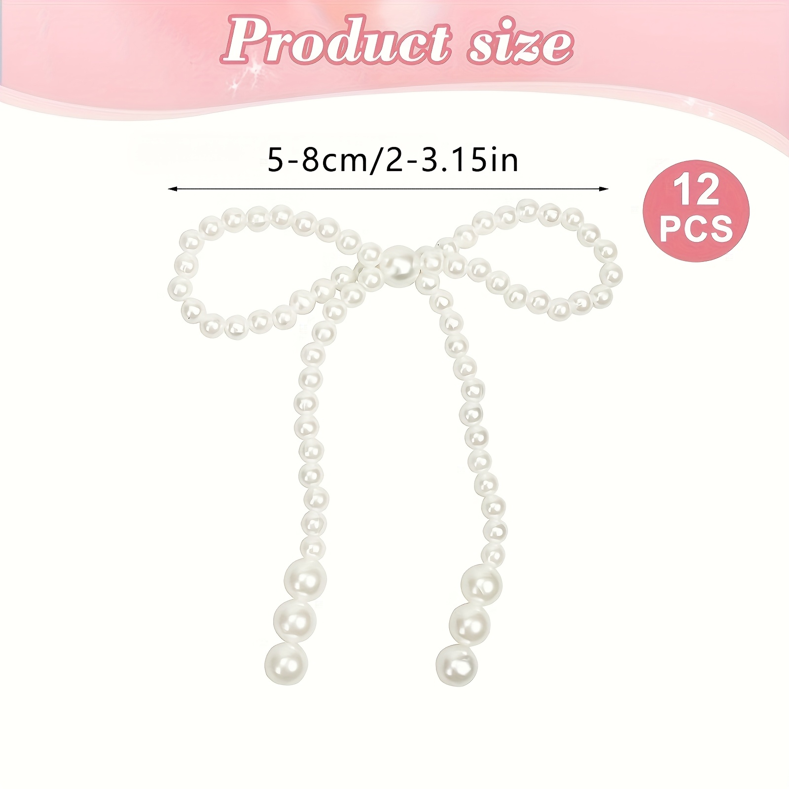 Image of 12pcs Elegant White Bow Set For Christmas Tree Decoration- Sparkling Accents, Perfect For Wreaths, Gift Wrapping, And Wedding Decor, Christmas Decorations Halloween Decorations