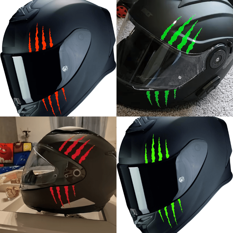 

1pc Vinyl Decal, Waterproof Pvc Motorcycle Helmet Stickers, Diy Motorbike Fuel Scooter Body Decor