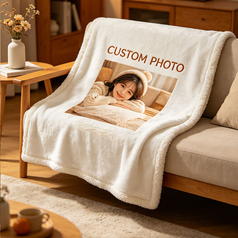 Custom Personalized Photo Blanket - Soft Throw Gift