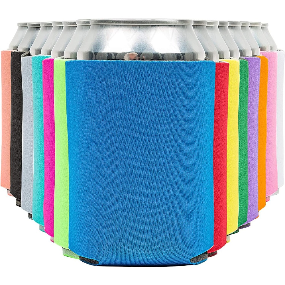 TEMU 14-delige set HTV-vriendelijke zachte blikjeskoelmouwen geschikt voor frisdrank- en waterflessen - Transfervinyl-compatibele mouwen voor