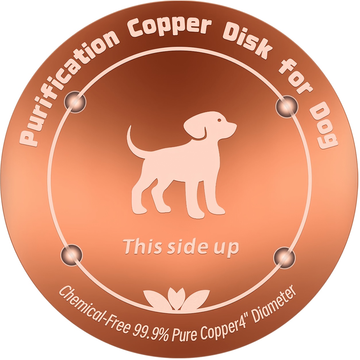 TEMU Copper Pet Water Purifier Filter Cartridge, 99.9% Pure Copper Water Purification Filter Element, Suitable For Cats, Dogs, Cattle, Sheep, Poultry