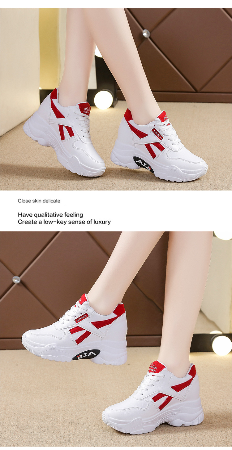 Nuevas Zapatillas Deportivas Casuales de Primavera con Suela Gruesa y Transpirables para Mujer, Perfectas para Looks de Moda