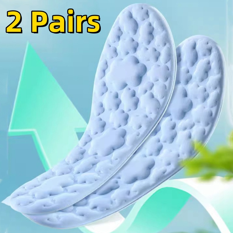 4d Memory Foam Insoles For Shoes Sole Breathable Cushion Sport Insoles Running Pads Suitable For Outdoor Leisure And Sports Use