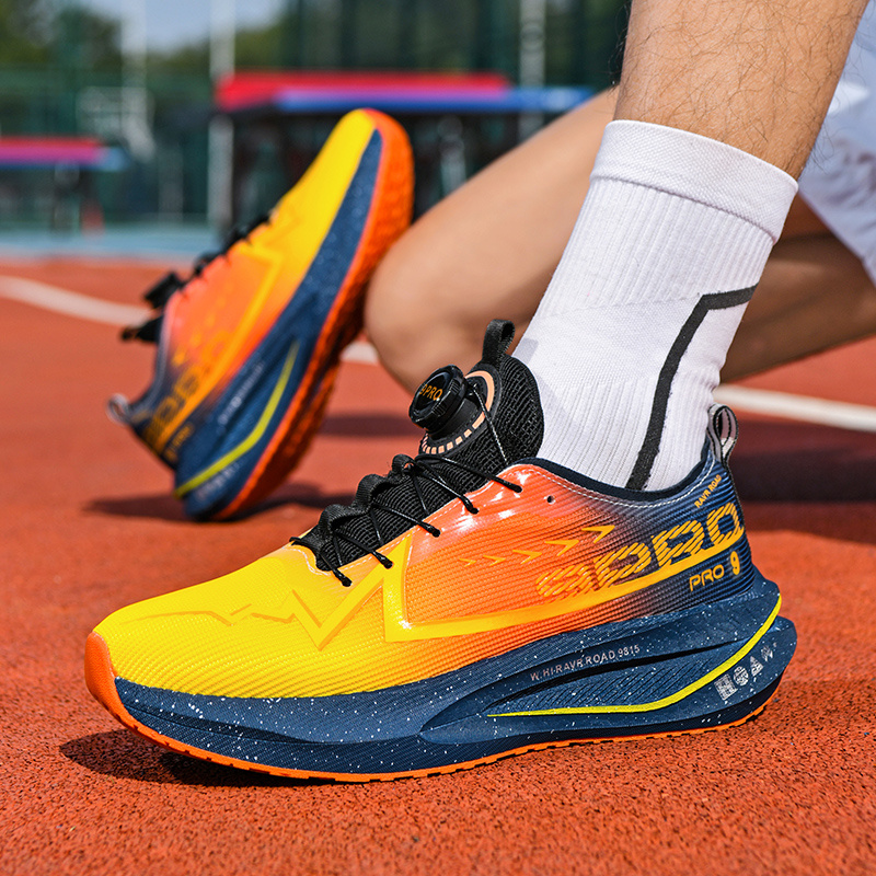 Lightweight And Breathable Unisex Outdoor Racing Shoes with a Non-Slip, Durable Sole, Designed for Running And High-Elastic Cushioning for Competitive Training