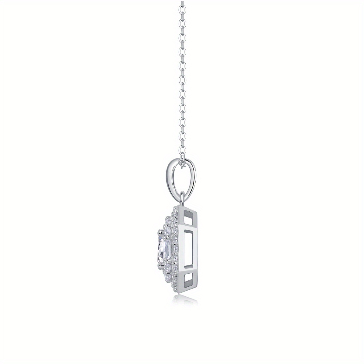 1 Carat Moissanite Pendant Necklace, Versatile Gift