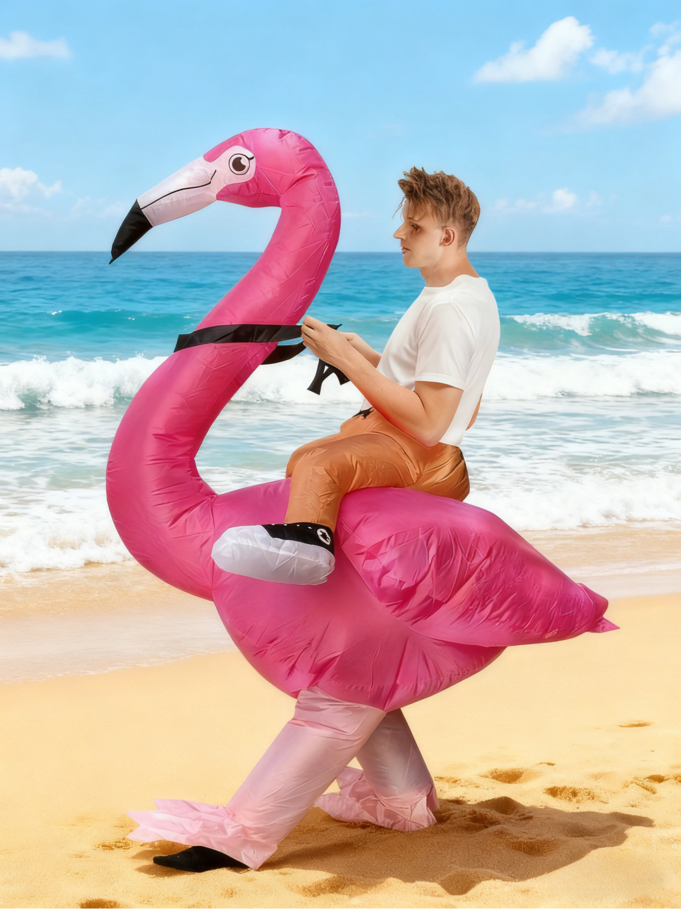 Funny Flamingo Inflatable Costume for Halloween & Christmas