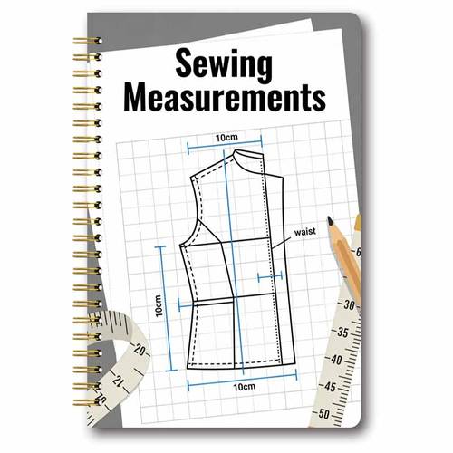 1 stuks naaien metingen jurk spiraal notitieboek - praktisch naai journal 5.5x8.3 inches voor kleding meting aanpassing - ideaal cadeau voor naaiers quilters