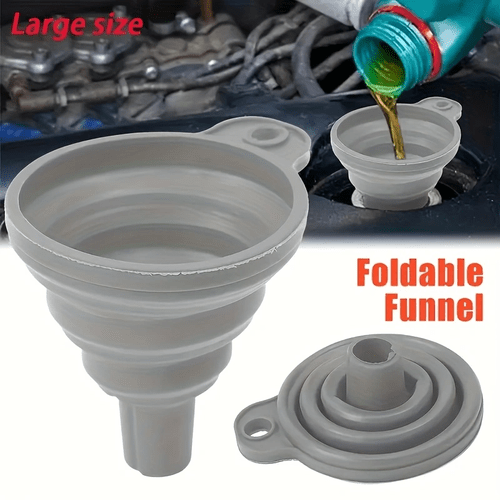 foldable telescopic small funnel mini plastic funnel oil pouring pot silicone funnel oil leakage packaging 1pc colored funnel