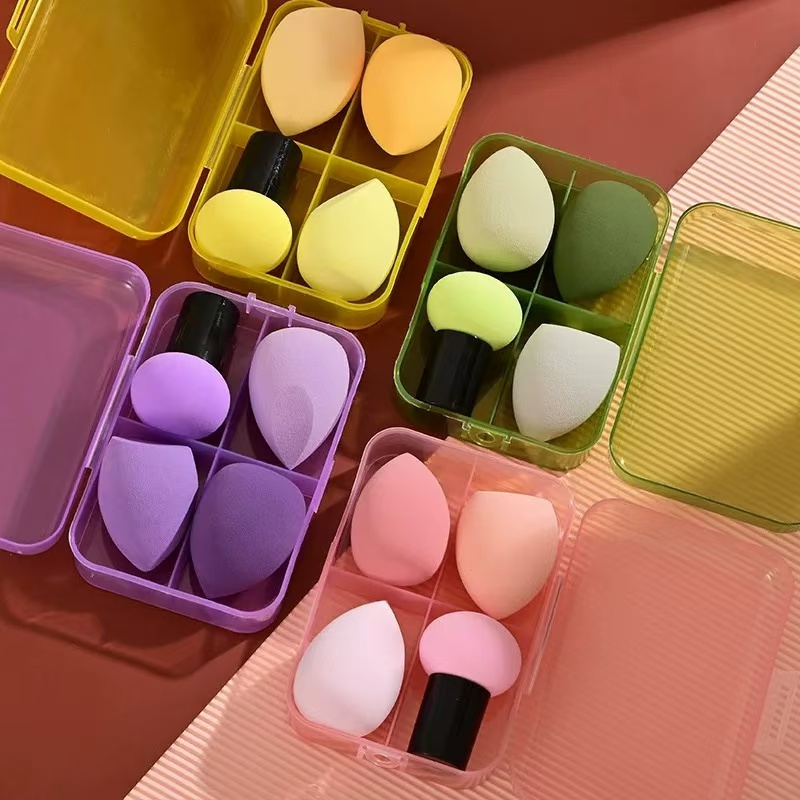 

New Four-piece Brush Mushroom Head Makeup Egg Gourd That Does Not Eat Powder