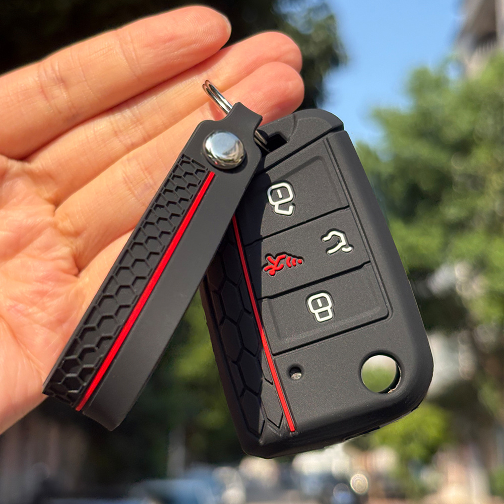 vw key remote case keychain full protection cover - Temu
