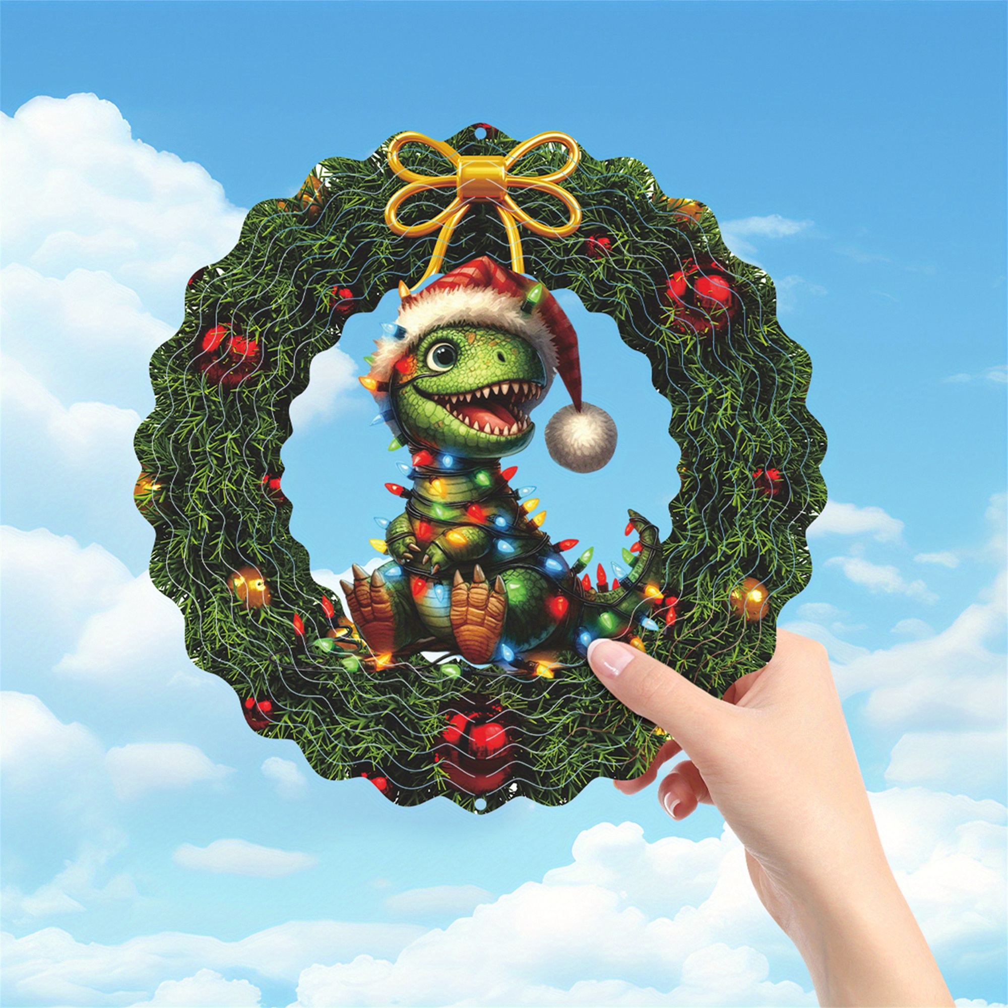 Dinosaurier Wind Spinner – Buntes 3D-Gartendeko-Windspiel Für Garten, Terrasse & Hof