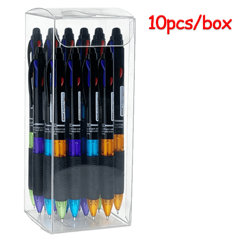 TEMU 10 bolígrafos neutros retráctiles en uno, 0.7 mm para escritura , 1 bolígrafo con múltiples colores para escritura | Suministros ideales de