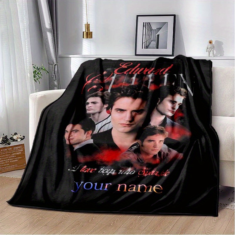 

Customizable " Cullen" Fleece Throw Blanket - Cozy Flannel With Movie Character Design, Ideal For Home, Office, Bedroom & Outdoor Use - Perfect Gift For Fans, Personalized Blanket