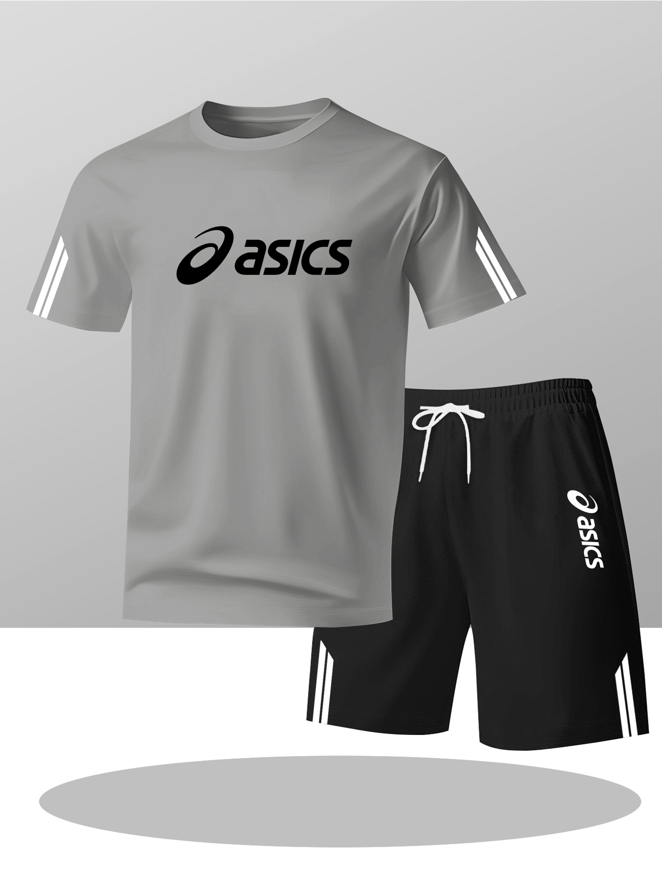 mens new   short sleeve and shorts set summer crew neck short sleeve t shirt shorts sport 2pcs set trendy english graphic print new casual breathable short sleeve top sportswear set mens casual sportswear set trendy t shirt shorts