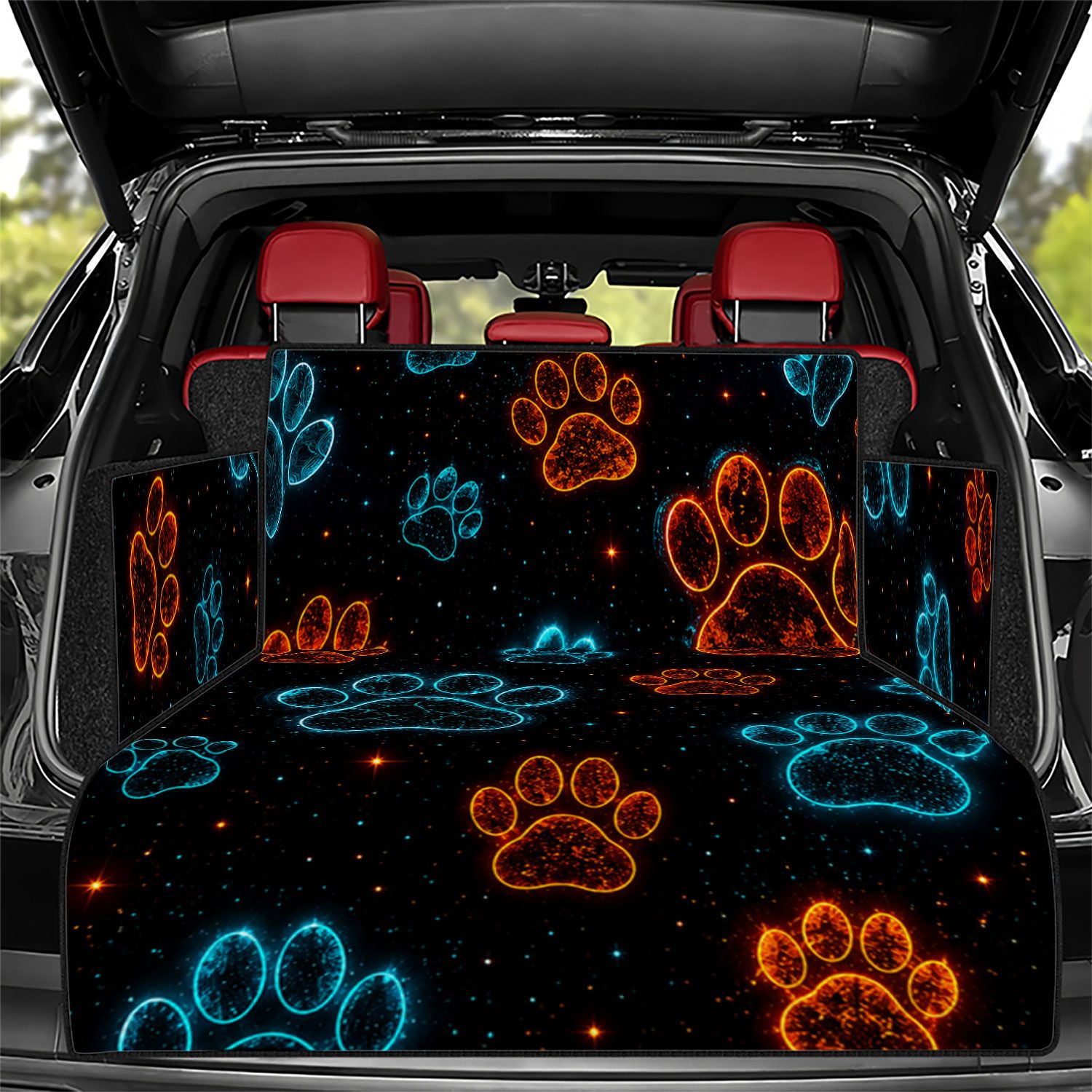 TEMU Durable Oxford Dog Trunk Mat, Full Coverage Car Seat Protector, Fits Most Vehicles, Perfect Halloween And Christmas Gift