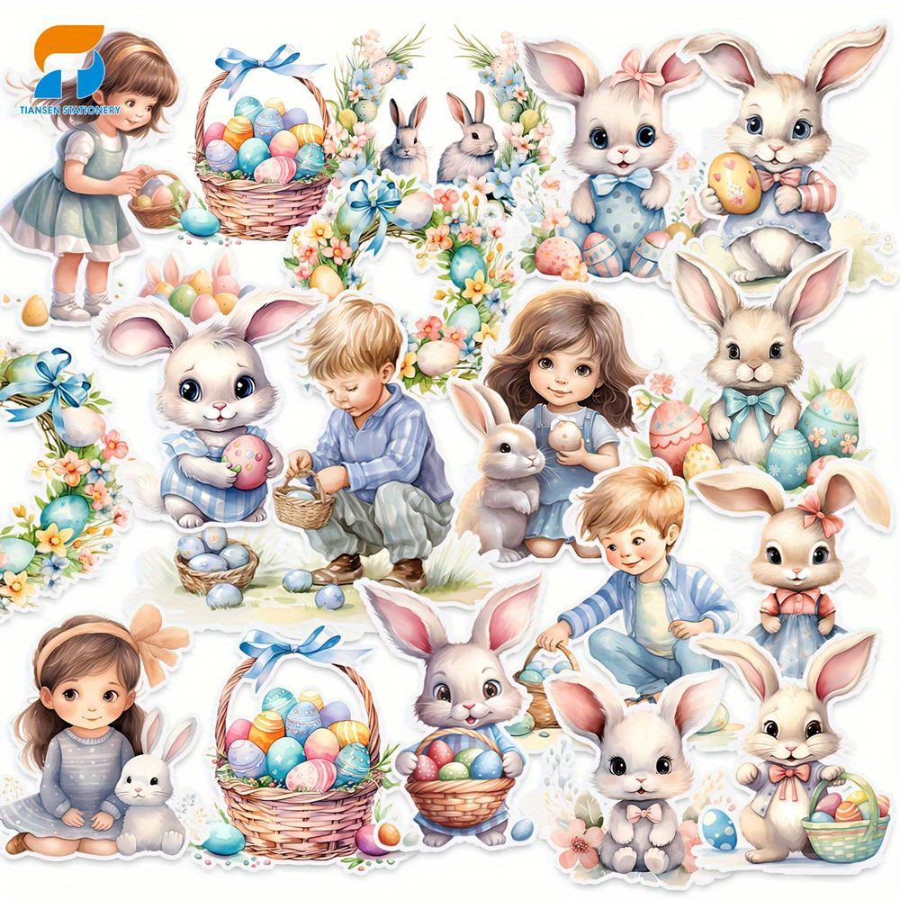 

52pcs Easter - & Egg For Laptops, Water Bottles, Phones & - Reusable Decals