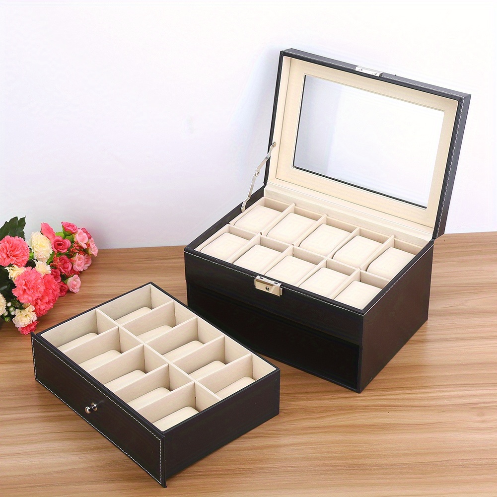 

20 Box Display Case Box Jewelry Storage Organizer Wristwatch Box