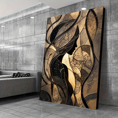 2d 1 silhouette suitable for home office bathroom living room bedroom dining room wrapped canvas