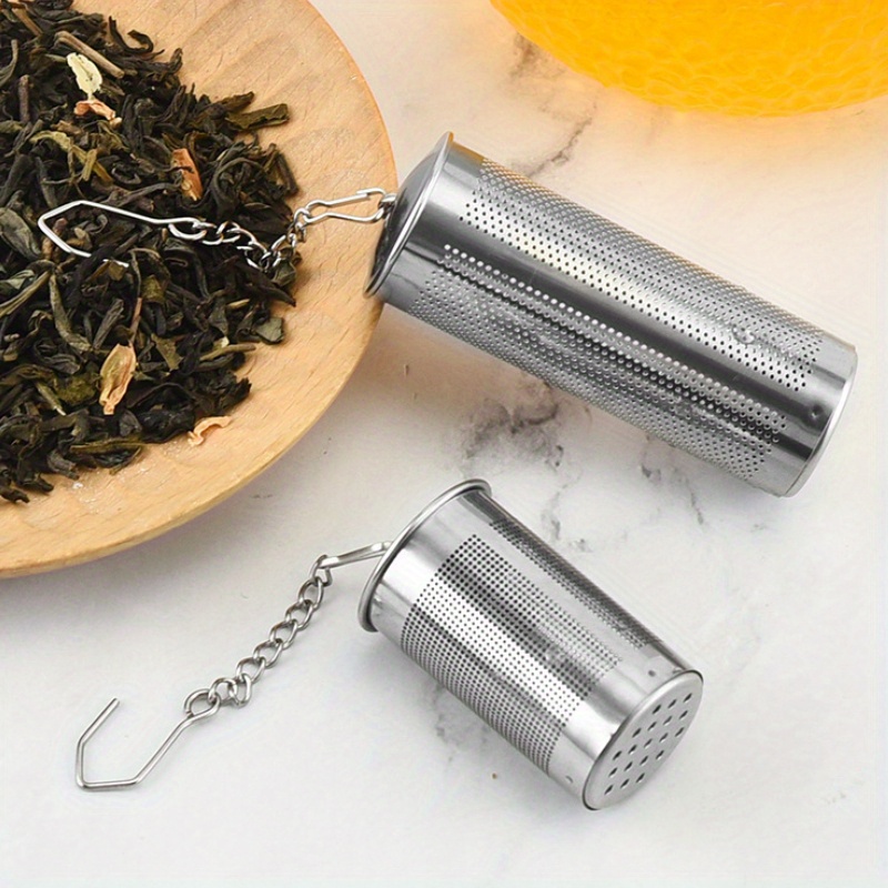 stainless steel tea infuser ball versatile kitchen dining tool for loose leaf tea soup spices seasonings details 2