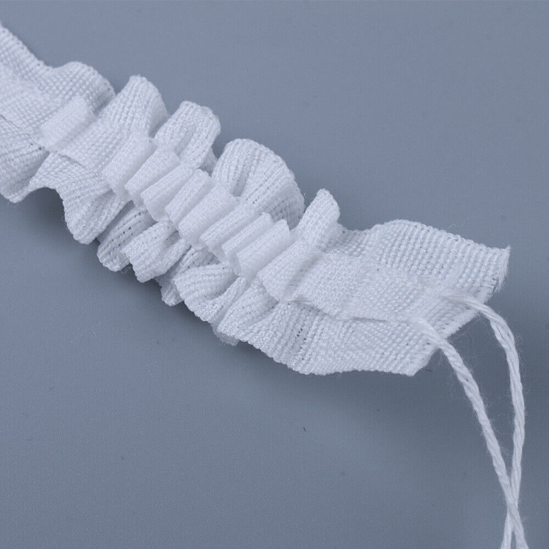 1pc White Curtain Pleating Tape, 32.8ft Pencil For Drapes - Sewing & Knitting Supplies