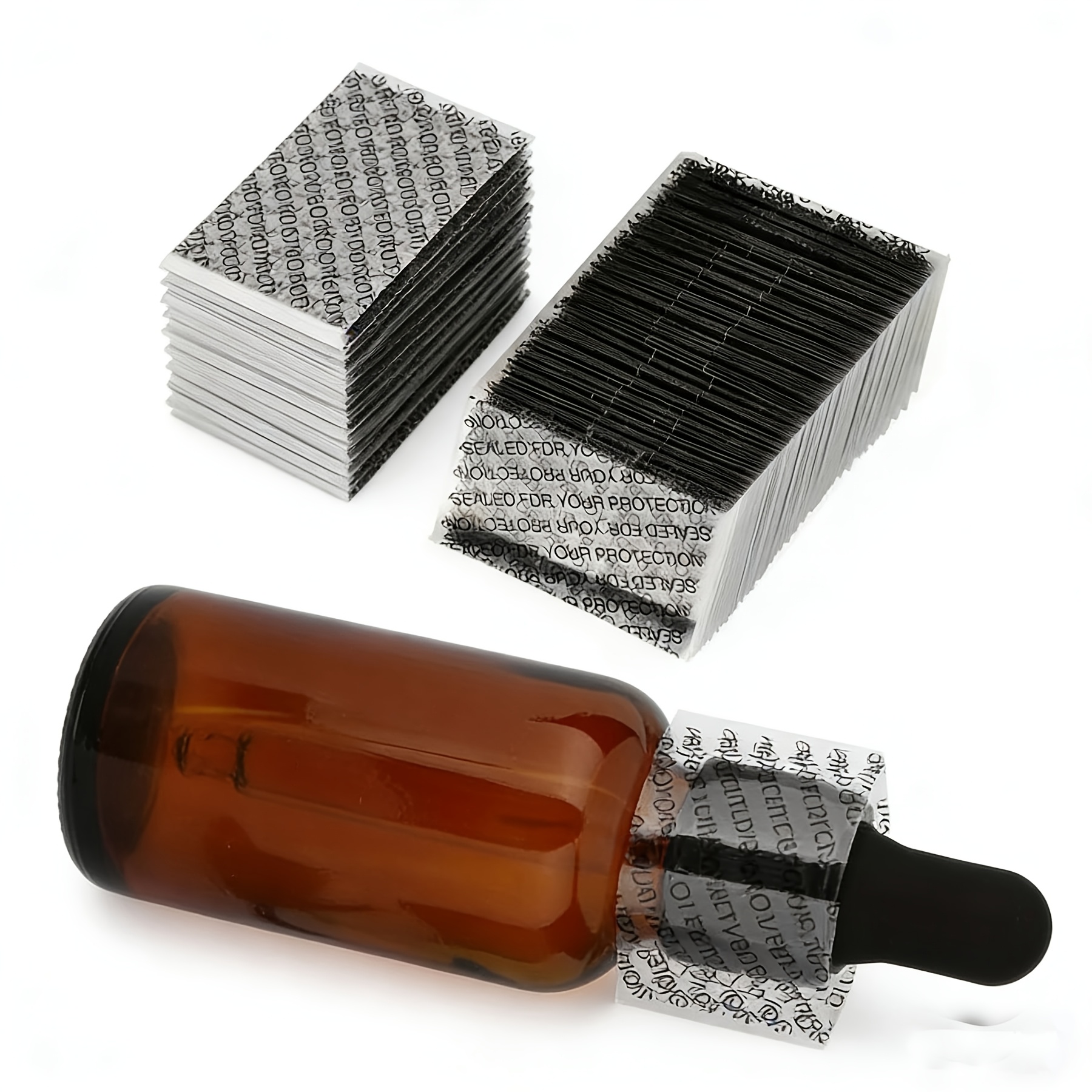 TEMU Lot de 200 manchons thermorétractables pour bouteilles, gaines thermorétractables 41x30 mm, avec un design perforé, adaptés aux bouchons de