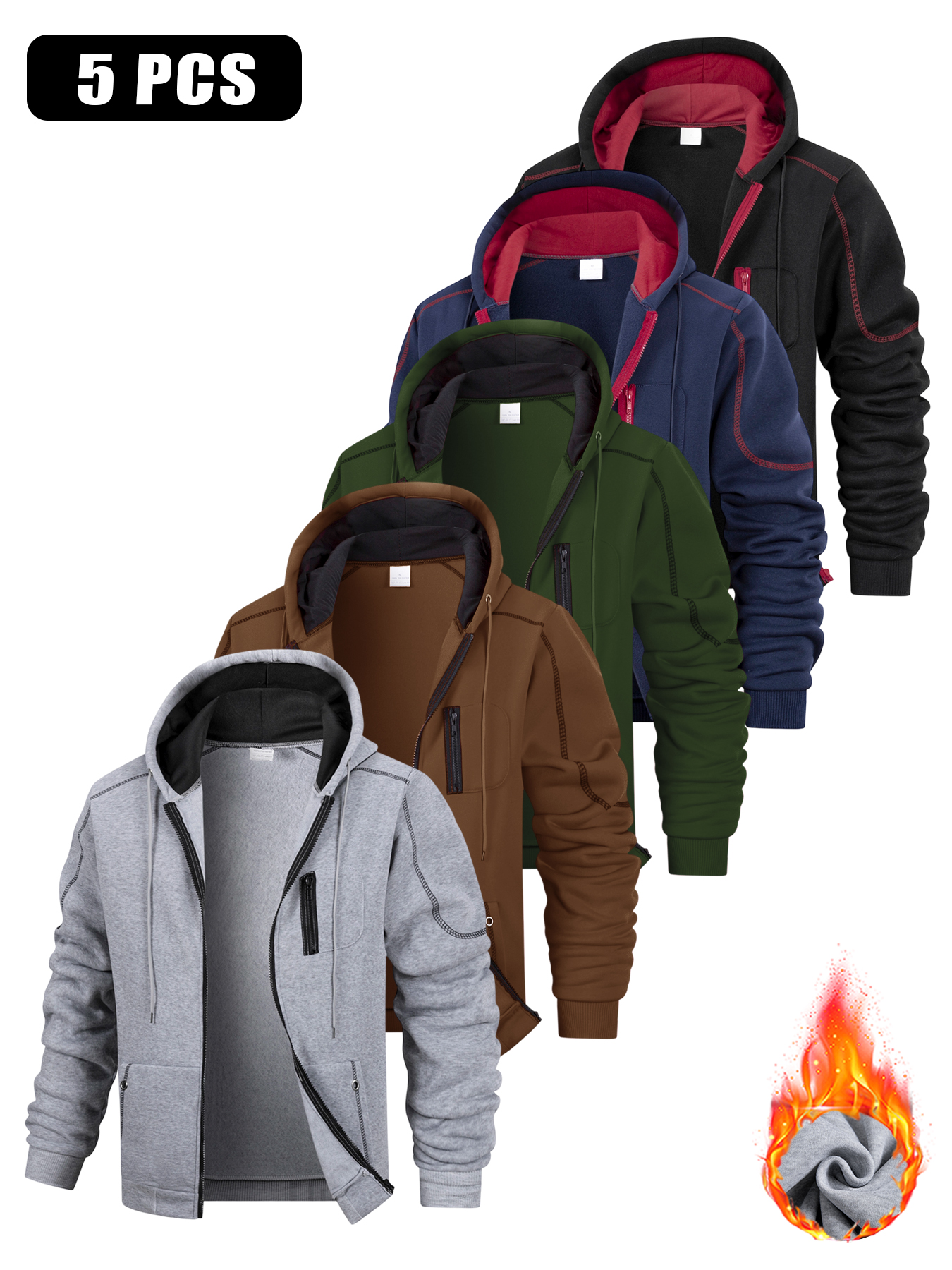 Men's Hooded Fleece Jacket