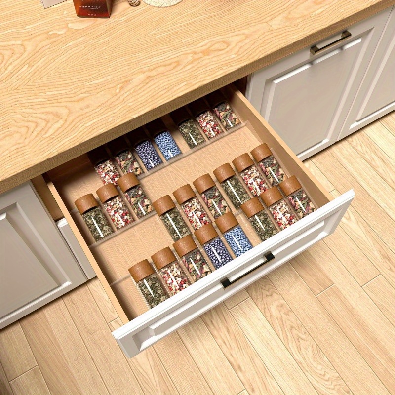 angled spice rack for drawer sold on Temu United States