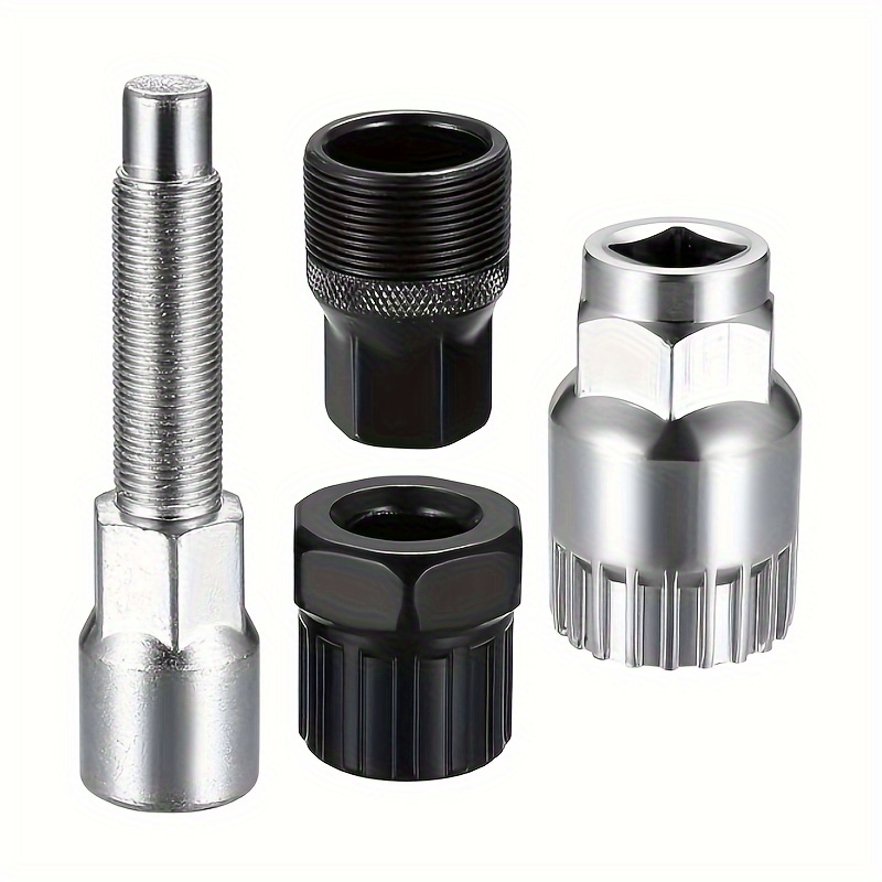 Bicycle Crank Puller And Bottom Bracket Tool Set, 3pcs Bicycle Bottom Bracket Tool Combination With 16mm Key, For Removing Inner Bearings Of Bicycle Cranks