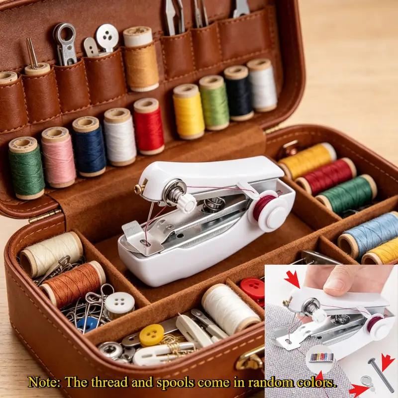 Portable Travel Sewing Kit with Mini Sewing Machine