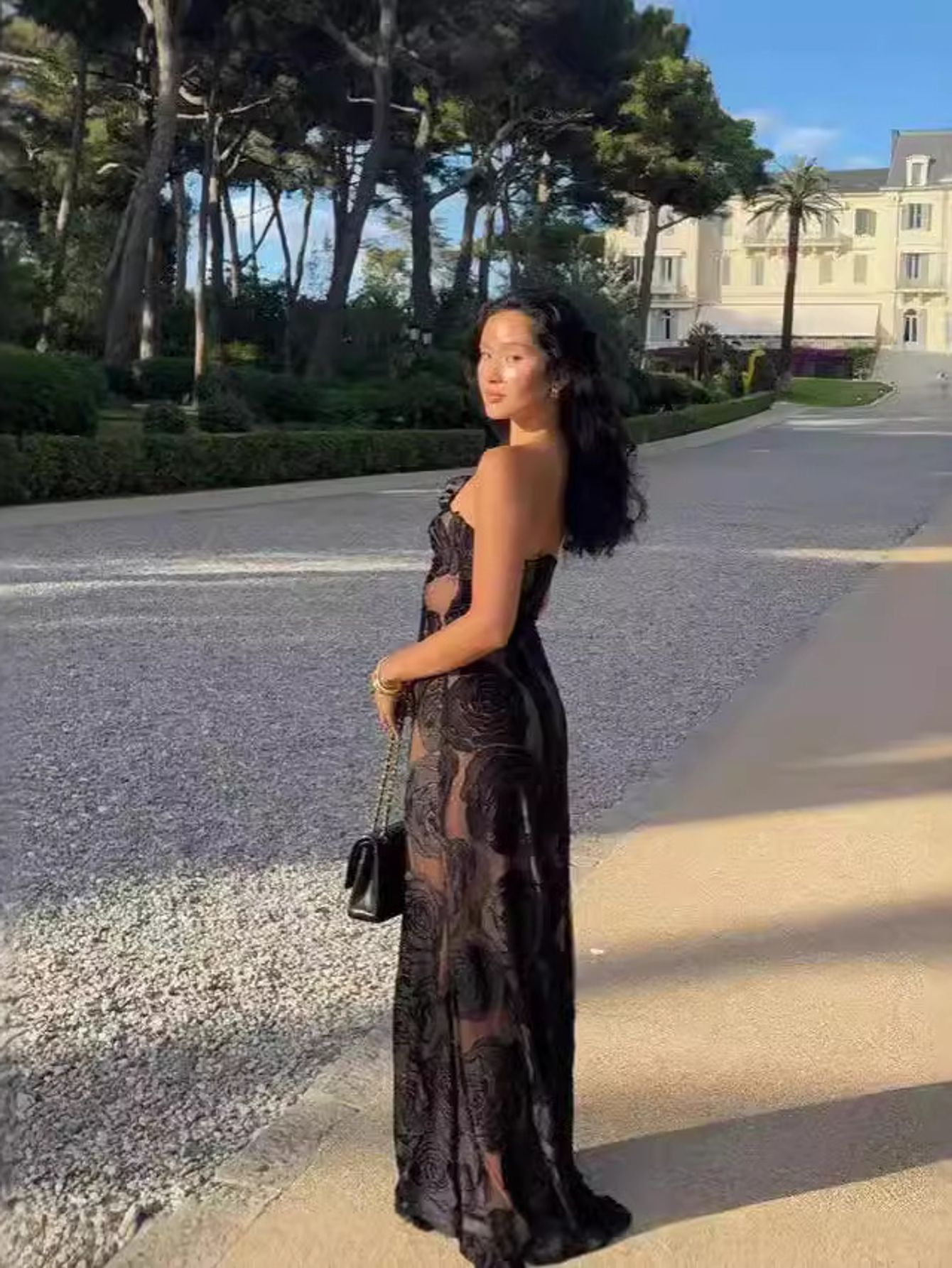 vestido elegante sin parches damas corte linea - Temu, image size:800x1066