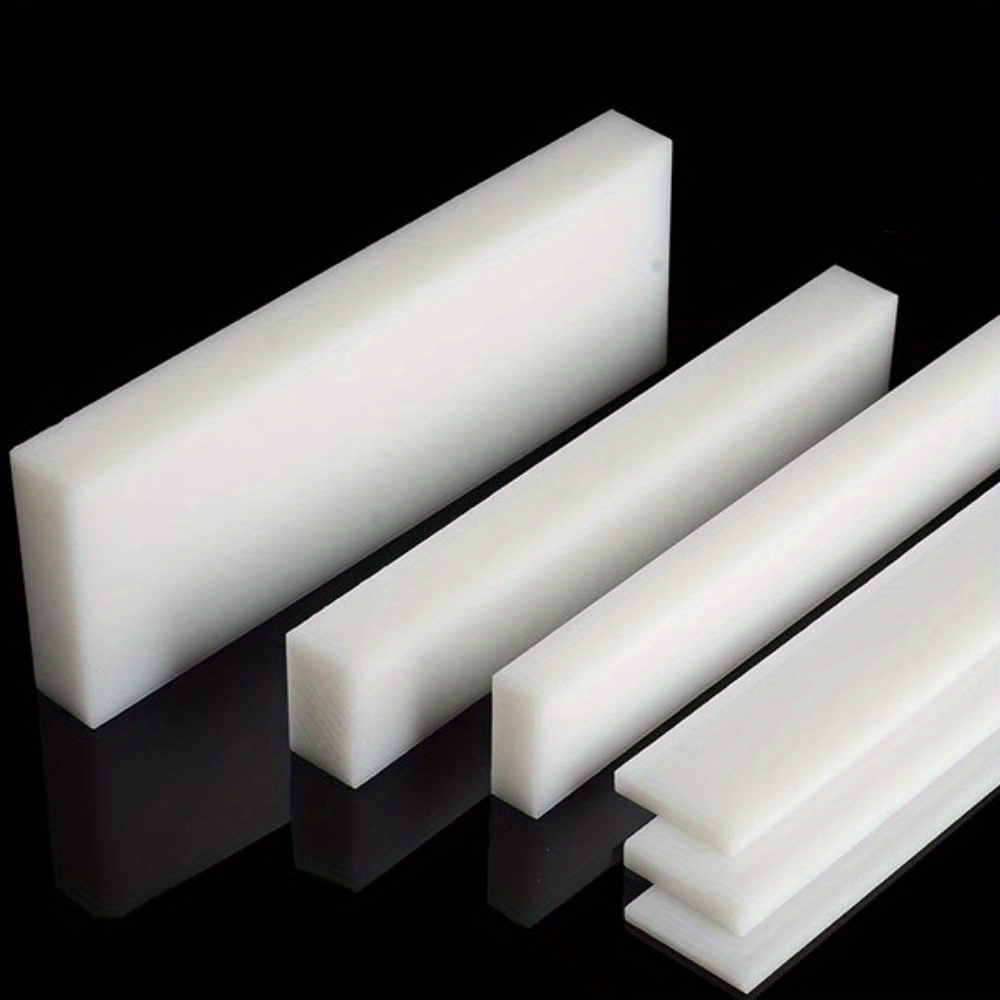 E-shop Weiße Nylonstreifen, Verschleißfeste Kunststoffstreifen Länge: 50 cm / 19,69 Zoll PE-Nylonblöcke & PP-Kunststoffpads, Industrietaugliche