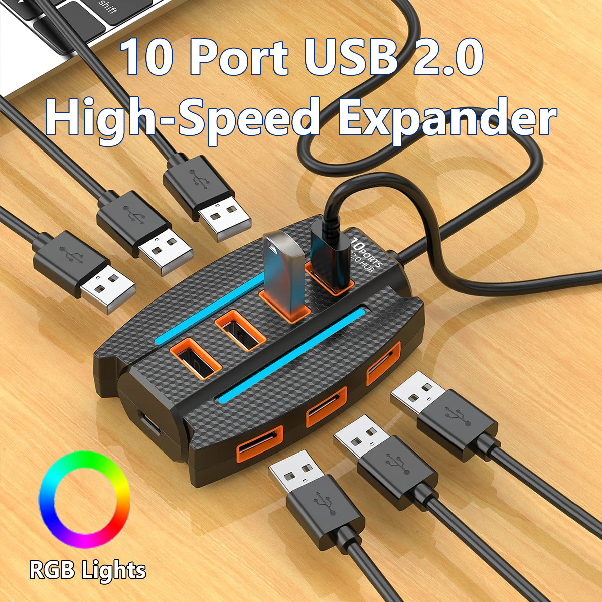 High-Speed 10-Port USB