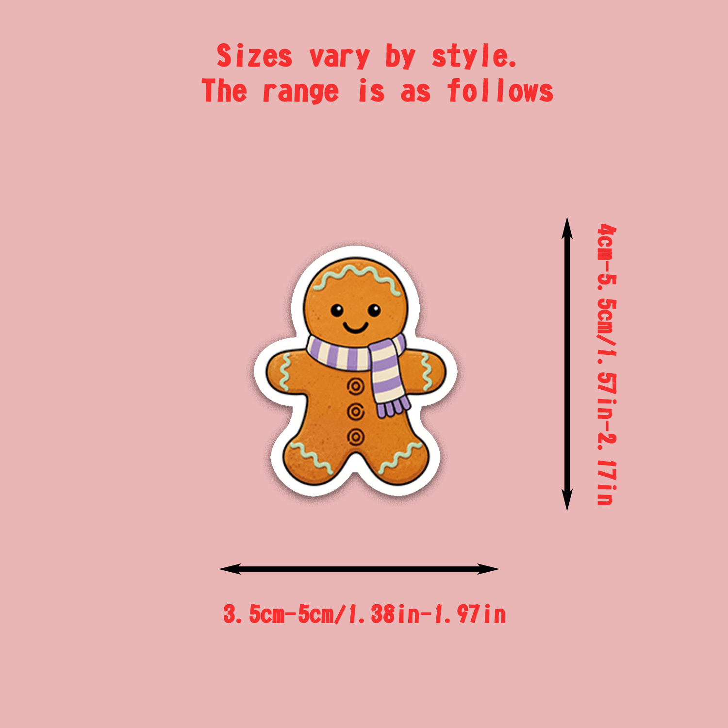 TEMU 48 Christmas Gingerbread Stickers, Gingerbread For Man Themed Stickers, Fun Christmas Stickers, Decorative Sealing Stickers, Suitable For