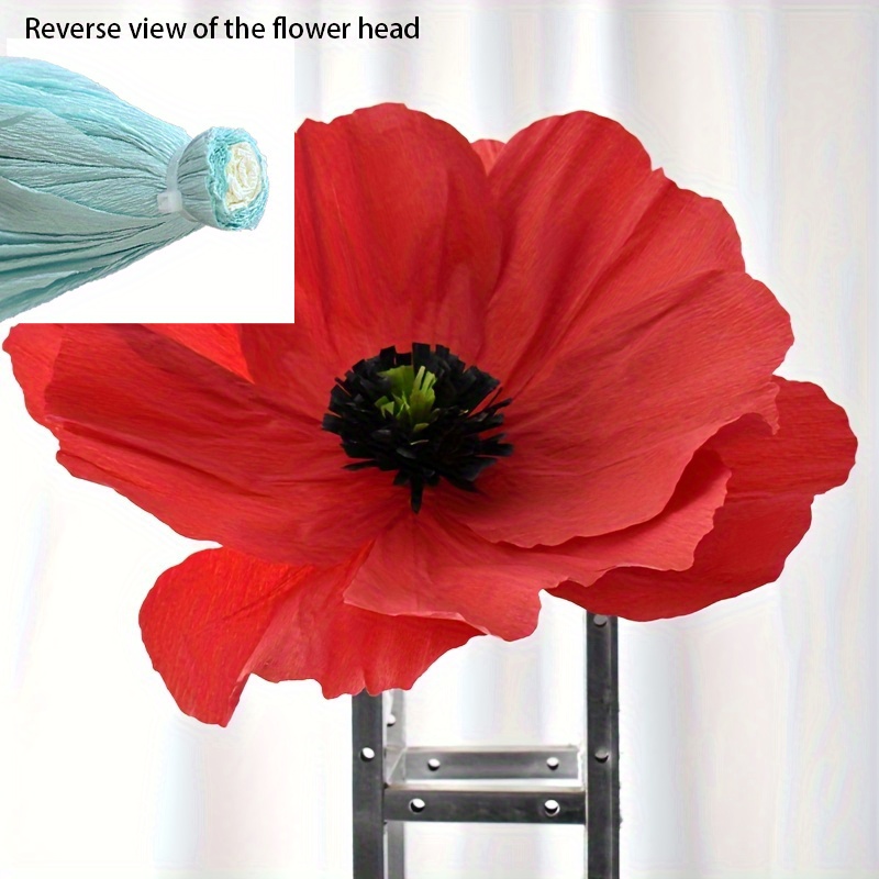 1pc 50cm Stunning Big Paper Flower Decoration - Elegant Wedding Prop For Showcases, Malls & Photography - Handmade