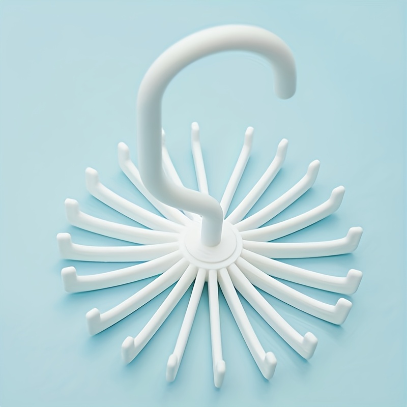 TEMU Crochet de câble rotatif - Pack unique, support de rangement multifonctionnel en plastique, adapté aux écharpes, ceintures et accessoires, conçu