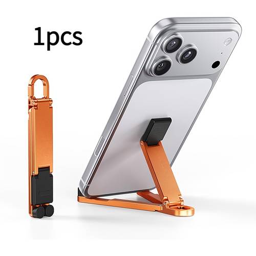 item picture portable foldable mini key chain phone stand built compact on the go compact travel support stand compatible with smartphones up to 20 32cm outing watching free hands portable digital accessory