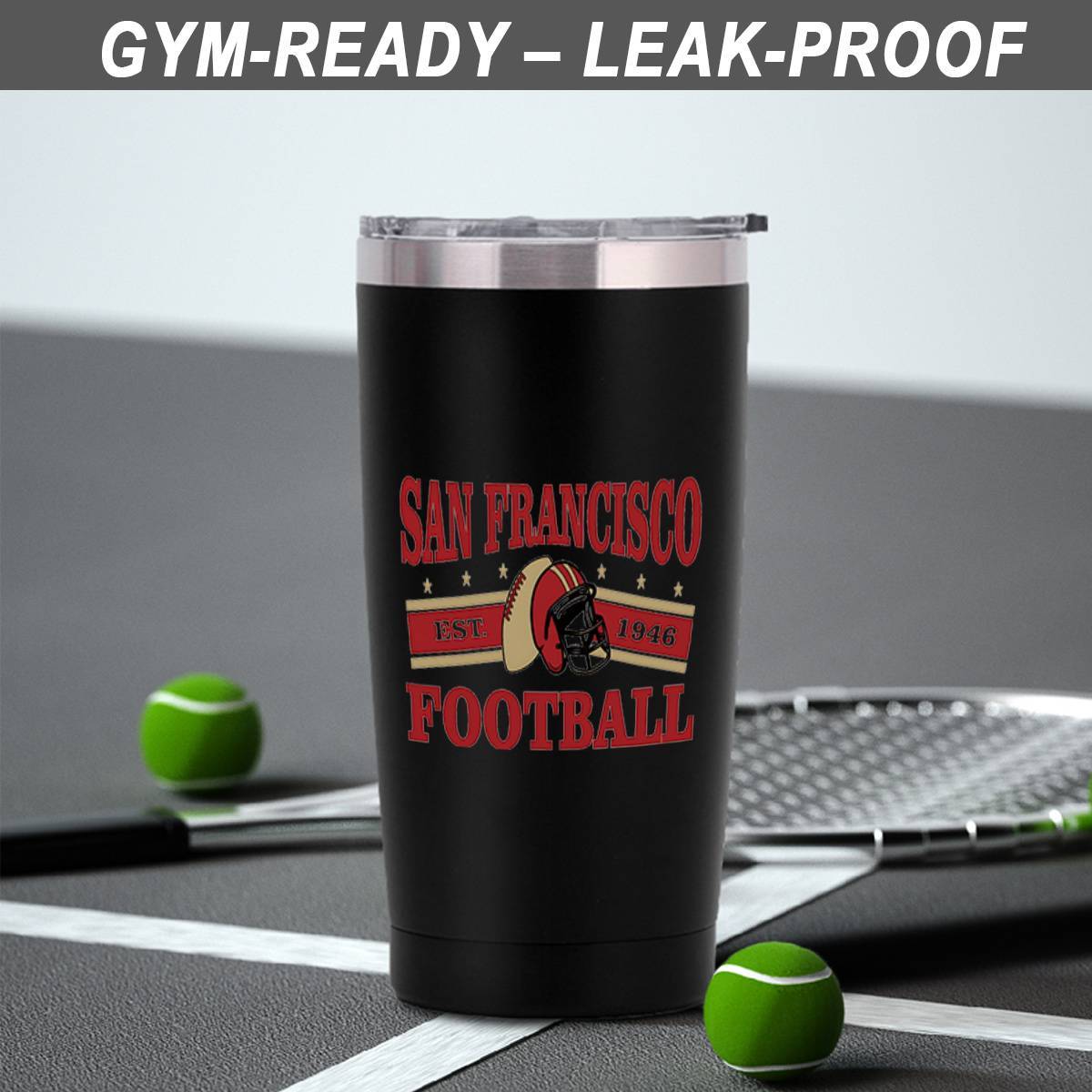 

San Sports Team Insulated Stainless Steel Travel Mug - 20oz Double Wall Vacuum With Leak-proof Lid, - Ideal Gift For Sports Fans