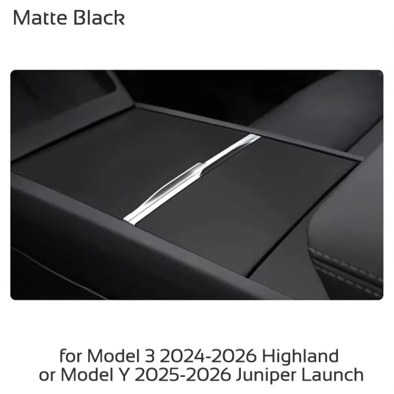TEMU Для Tesla Model 3 Highland Y 2024-2026 Наклейка- для центральної консолі Плівка для центральної панелі управління Автомобільні аксесуари