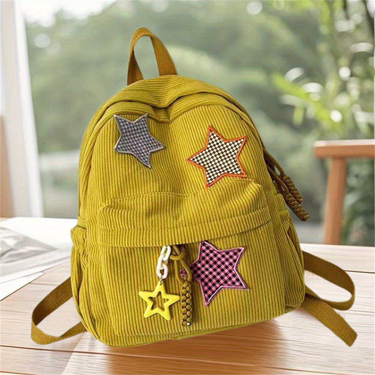 STARTEAM CORDUROY BACKPACK🎒 STAR TEAM BROWN CORDUROY BACKPACK