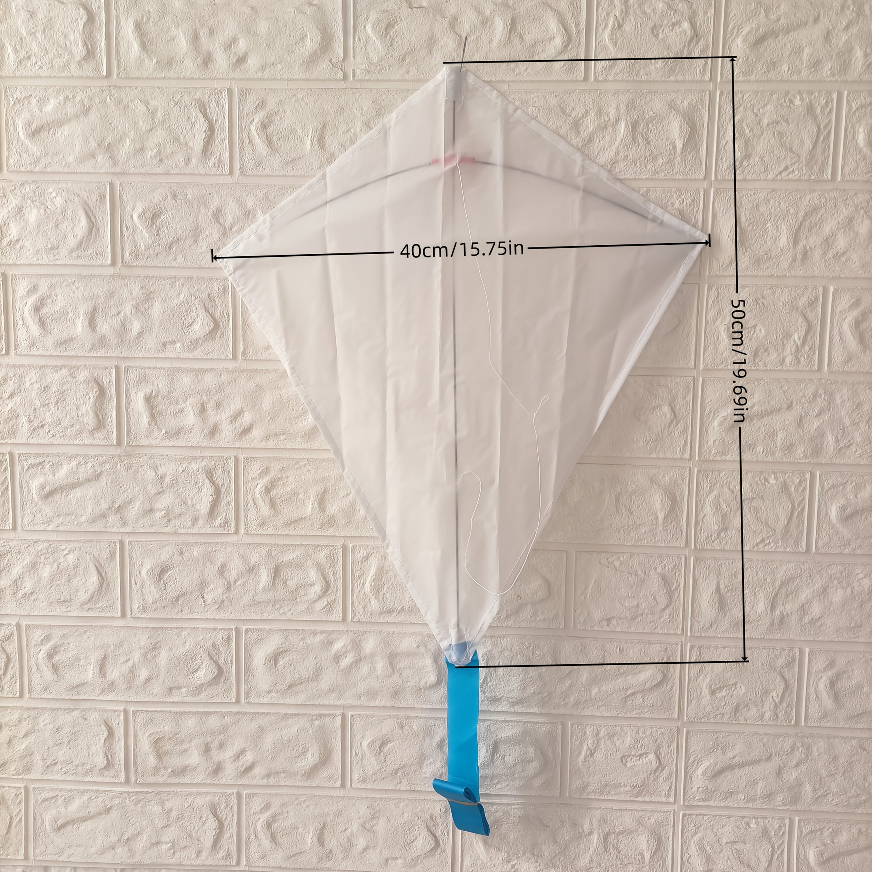 Image of Handmade Kite Diy, Hand-painted Diamond Triangle Kite For Coloring And Doodling, Outdoors, No Electricity Required