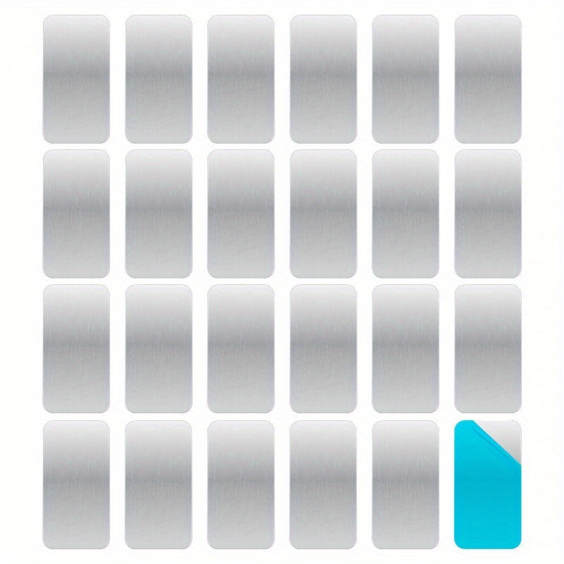 24pcs Magnetic Adhesive Metal Pads Adhesive Metal Disks For Wall Phone Holder
