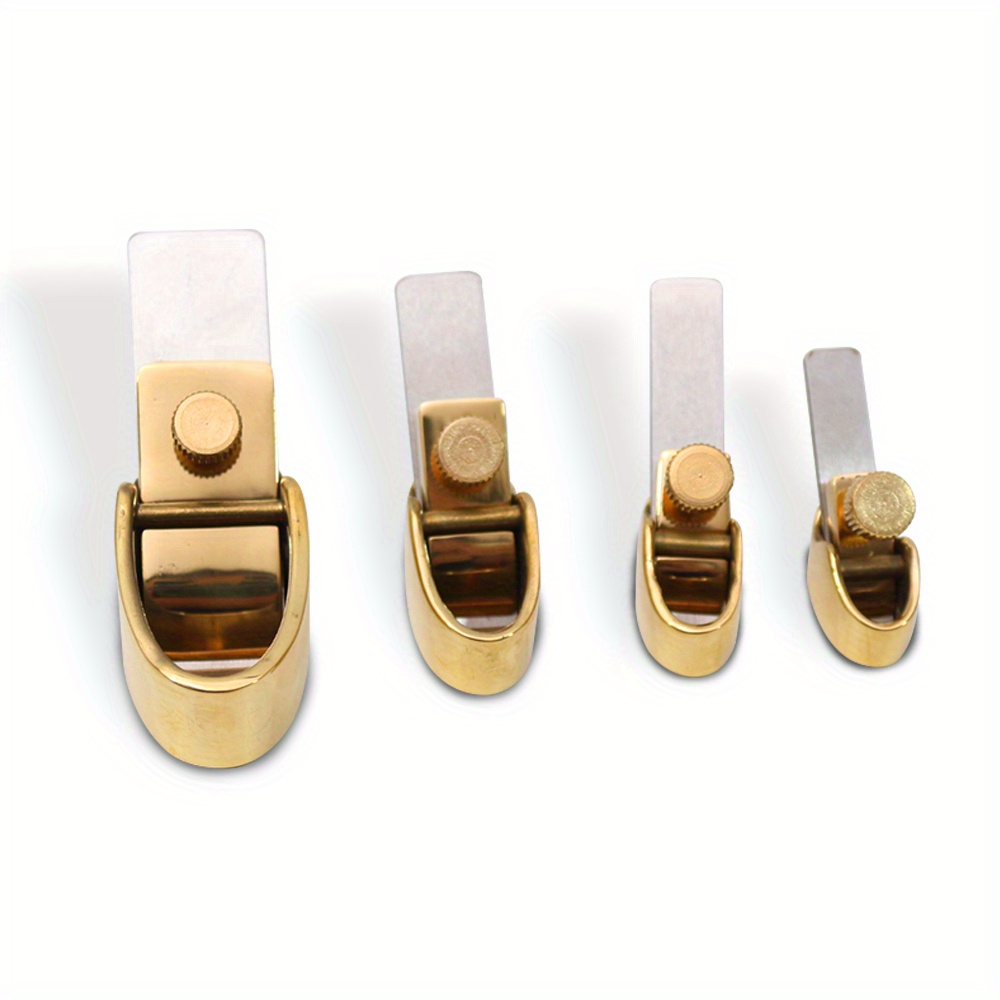 Wuqimusc 1 Set (4pcs) Brass Plane Tool Convex Bottom Violin Special Luthier Repair Tools