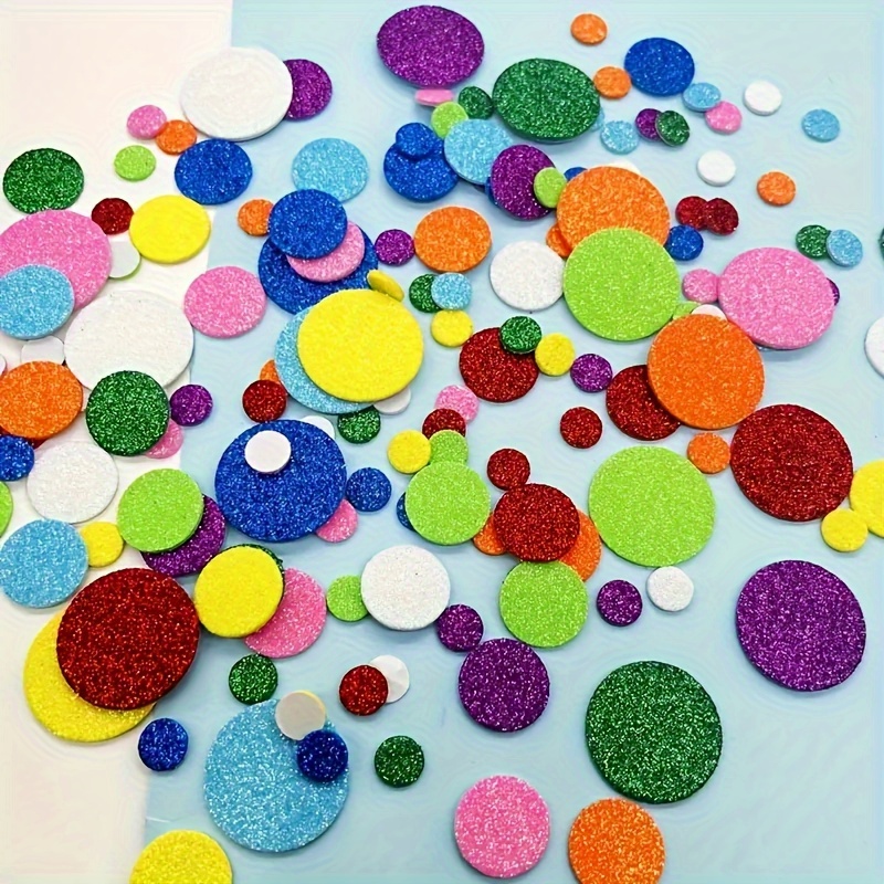 Image of 160pcs Round Stickers, Random Color, Assorted Colors, Suitable For Party Decorations, Weddings, Graduations, And Other Occasions