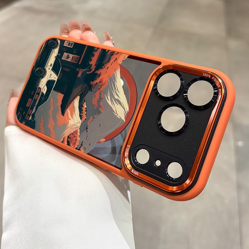 Phone Case: 154. Transparent Premium Anti Fingerprint Anti Scratch Magnetic Case For Iphone 17 16 15 14 13 12 11 Pro Air