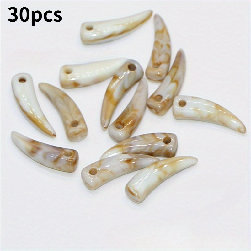 30pcs Of Acrylic Teeth Pendant Teeth Diy Handmade Material