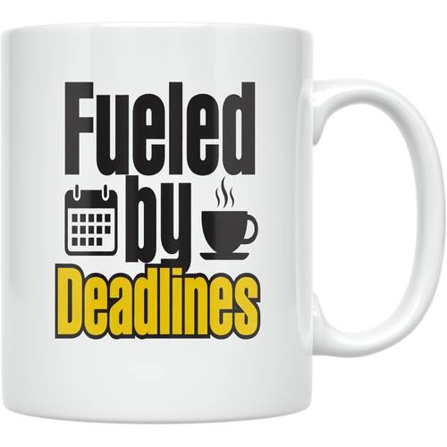 office worker 11oz white ceramic coffee mug motivational design