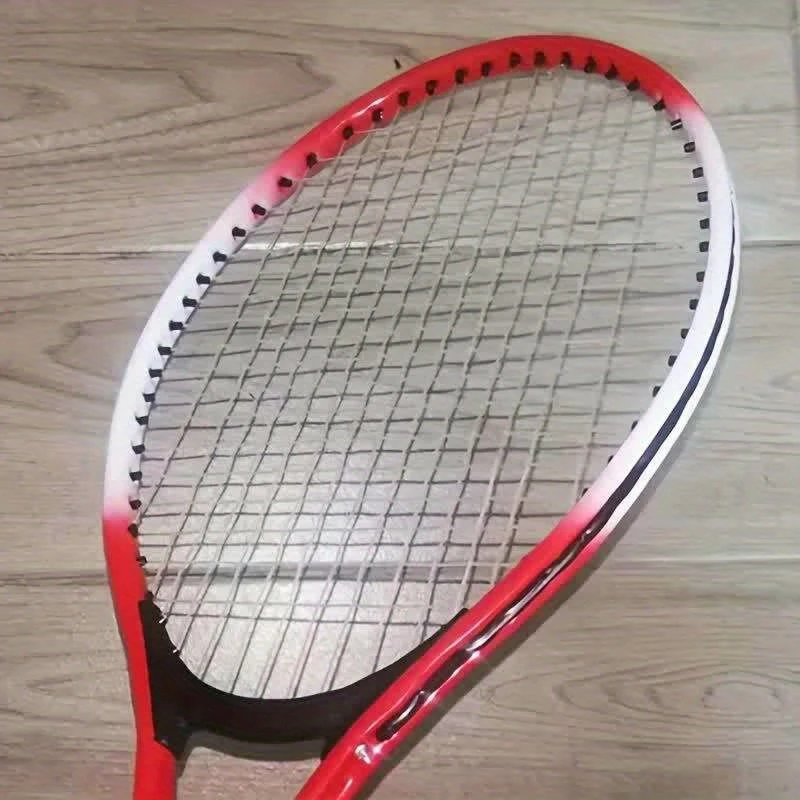 20 inch beginner tennis racket red white durable dense for powerful shots lightweight design for easy handling indoor outdoor play details 1