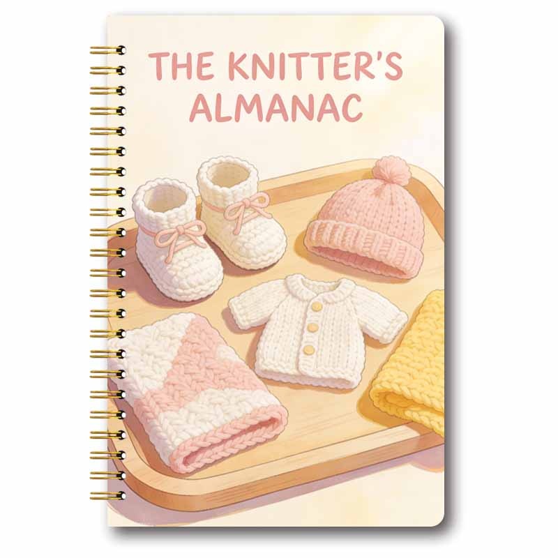 TEMU 1pc The 's Knits Spiral Notebook - Lined Pages Suitable For Baby Shower Projects, Sweater Pattern , Portable Sweater Project Journal For