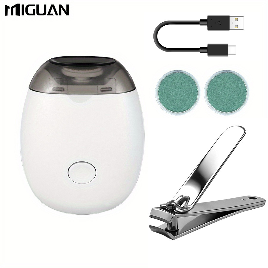 TEMU Portable Electric Nail Clippers | 3-speed Adjustable Manicure Tool, Usb Rechargeable Lithium Battery, & Luminous Lighting, Plastic Body