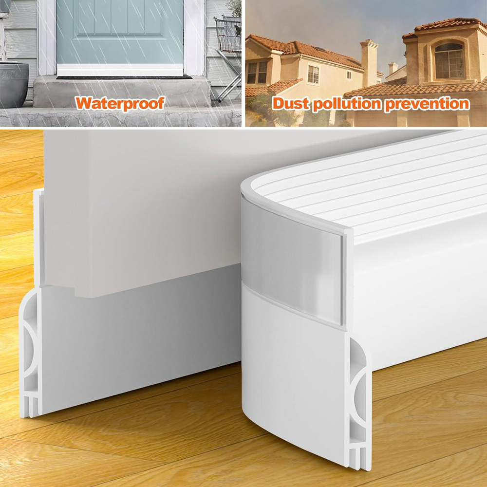 Self-adhesive Door Weatherstripping 12m Length, Flexible Seal For , Blocks Cold Air And Reduces Outside Noise, Easy-install Draft Stopper For Interior And Exterior Doors